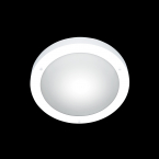 Deckenleuchte, Weiß, Rund, Flure und Hausgänge, IP44, 31 cm Ø, Terrassendeckenleuchte, Verandabeleuchtung, Türeingangsleuchte, Garagenbeleuchtung, Baddeckenleuchte, Badezimmerleuchte, Outdoorleuchte