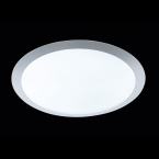 LED Deckenleuchte, Dimmer, Weiß, Rund, 42 cm Ø, 2600 Lumen, Flurbeleuchtung, Dachbodenbeleuchtung, Dielenbeleuchtung, Treppenhaus Deckenleuchte, Wartezimmer Deckenlicht