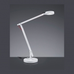 LED Architektenleuchte, Tischleuchte, Weiss, Schreibtisch-Design, 90 cm Höhe