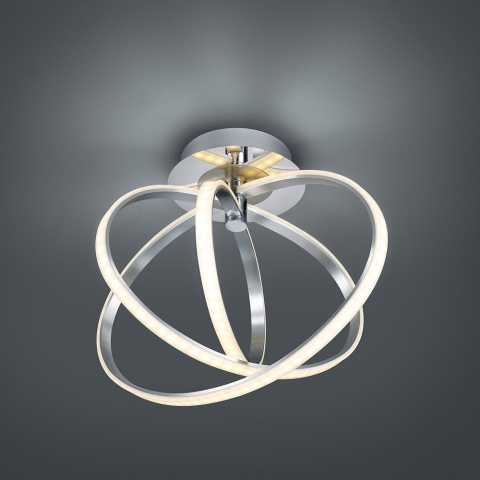 Plafonnier LED, Variable, forme de couronne, 2160 lumens, hauteur 38 cm, plafonnier d'hôtel, plafonnier de restaurant, éclairage de couloir, luminaire décoratif, luminaire d'intérieur, plafonnier de salon, éclairage résidentiel, IP20