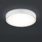 LED Deckenleuchte, Weiß, IP44, 1850 Lumen, Rund, 33 cm Ø, Flurbeleuchtung, Hotel Deckenleuchte, Duschraum Deckenlicht, Nassraumbeleuchtung, Badezimmer Deckenbeleuchtung, Treppenhausbeleuchtung, Hotelzimmer Deckenlampe