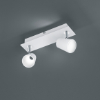 LED-Balken in weiß mit 2 Strahlern mit 29 cm Länge für die Wandbeleuchtung