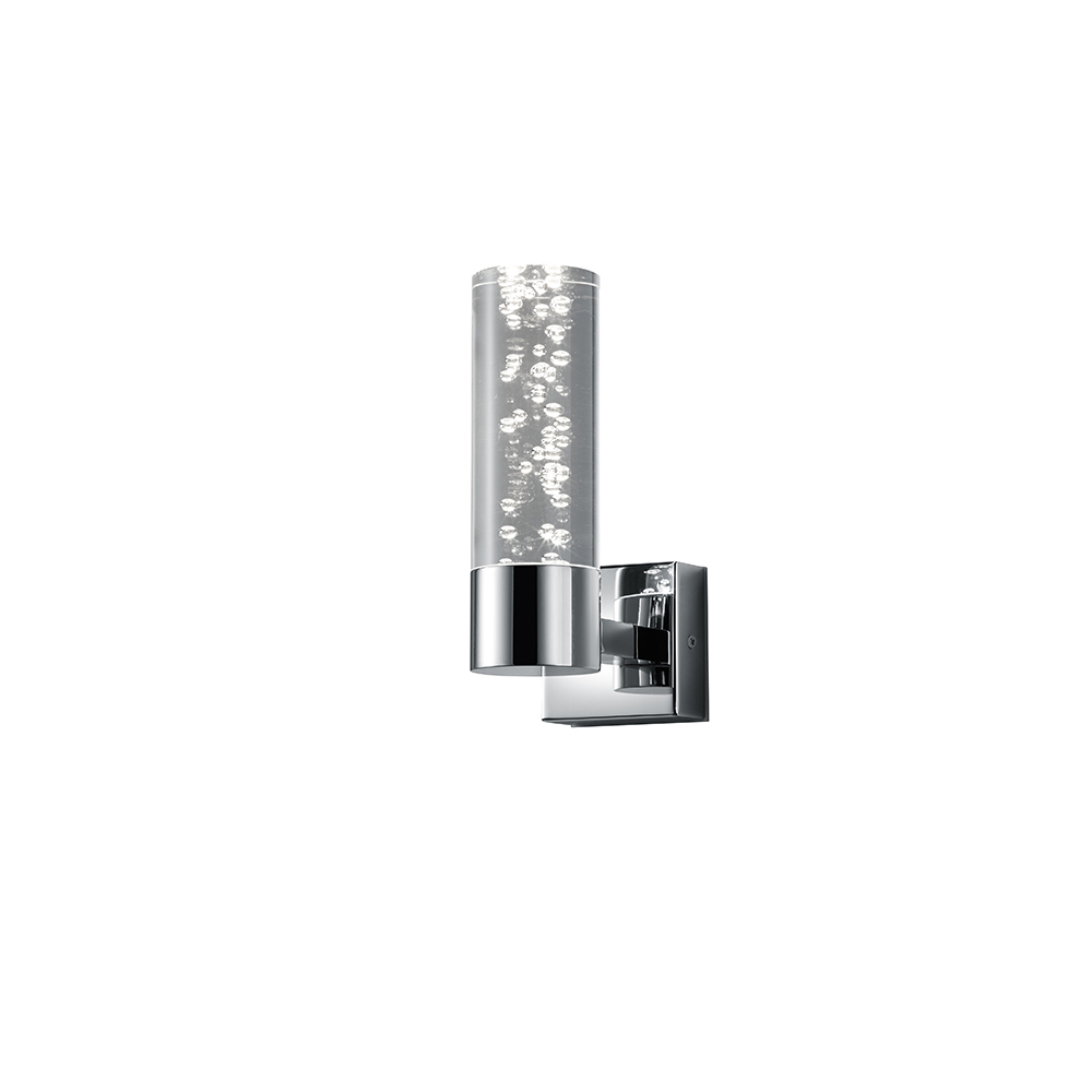 LED Bad Wandleuchte, OSRAM-LED, IP44, Bläschen, 7 cm x 19 cm, Duschbeleuchtung, Badezimmer Wandlampe, Spa Beleuchtung, Sauna Vorraumlicht, Feuchtraumleuchte