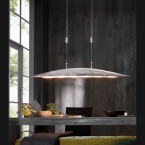 LED Pendelleuchte, Aluminium, Esstischbeleuchtung, 140 cm Länge, Küchentischbeleuchtung, Designer Hängeleuchte, CCT Funktion, Farbtemperaturwechsler, 3600 Lumen, Stromsparende Pendellampe