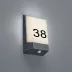 LED Wandleuchte, Außenbereich, Dämmerungssensor, IP54, 16 cm x 21 cm, Fassadenbeleuchtung, Mauerbeleuchtung, Türeingangsleuchte, Eingangsleuchte, Outdoorleuchte
