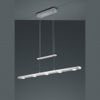 LED Pendelleuchte, Höhenverstellbar, Berührungsdimmer, 100 cm x 160 cm, Esszimmerbeleuchtung, Tresenbeleuchtung, Küchentischbeleuchtung, Büroleuchte, Thekenbeleuchtung, Café Hängeleuchte