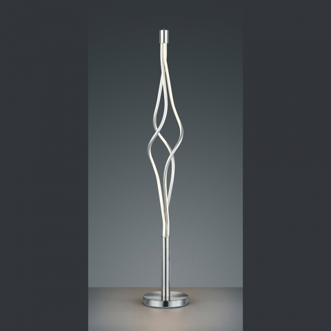 LED Stehleuchte, Kordel-Look, TOUCH-Dimmer, 138 cm Höhe, Hotelstehleuchte, Restaurantstehlampe, Wartezimmerleuchte, Praxisstehleuchte, Wohnzimmerstehleuchte, Flurlampe, Innenraumbeleuchtung, Wohnraumbeleuchtung, IP20