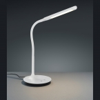 Warmes Licht LED Tischleuchte, Weiß, Schreibtischleuchte, Berührungs­­dimmer, 41 cm Höhe, Officeleuchte, Bürotischlampe, Leseleuchte, Innenraumbeleuchtung, Wohnraumbeleuchtung, IP20