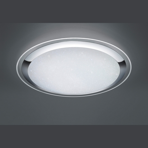 Dimmbare LED Deckenleuchte mit Fernbedienung und Sternenhimmeleffekt