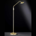LED Stehleuchte, Vintage, Touch-Dimmer, Messing, 157 cm Höhe, Bürobeleuchtung, Leseleuchte, Bürosteheluchte, Officeleuchte, Lesebeleuchtung, Wartezimmerleuchte, Praxisleuchte, Innenraumbeleuchtung, Wohnraumbeleuchtung, IP20