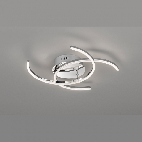 LED-Deckenleuchte dimmbar mit 2 Strahlern und einer Länge von 57 cm