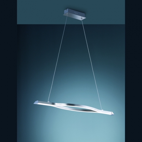 LED-Pendelleuchte schlicht und dimmbar mit einer Höhe von 150 cm