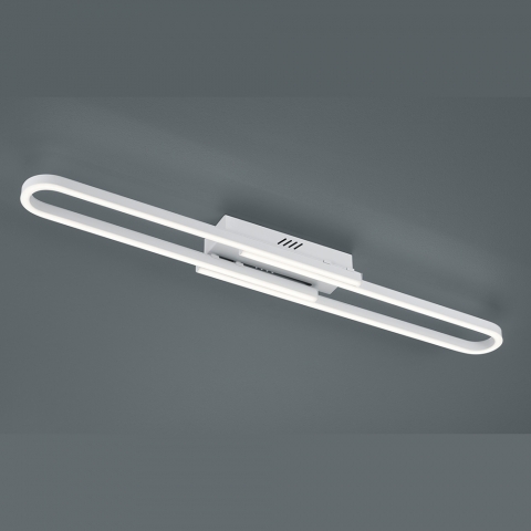 Dimmbare LED-Deckenlampe weiß mit einer Länge von 100 cm