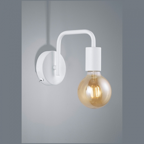 Wandleuchte, Filigran, Weiß, Restaurant-Design, 10 cm x 15 cm, Hotel Wandleuchte, Flurbeleuchte, Café Wandlampe, Wartezimmerleuchte, Dekoleuchte, Praxisleuchte, Innenraumbeleuchtung, Wohnraumbeleuchtung, IP20
