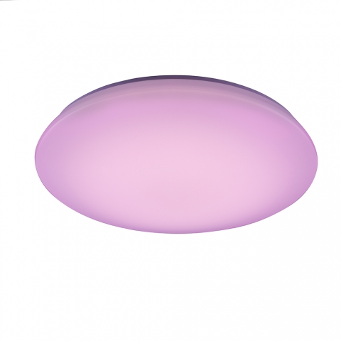 YUMILI LED-Deckenleuchte Smart – Farbwechsel, Bluetooth-Lautsprecher, App-Steuerung (rund, 26 Cm)