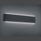 LED Außen Wandleuchte, Hausfassadenlicht, IP54, Anthrazit, 47 cm x 9 cm, Balkon Wandleuchte, Terrassen Wandbeleuchtung, Türeingangsleuchte, Badbeleuchtung, Café Außenbeleuchtung, Hotel Außenbereichsleuchte