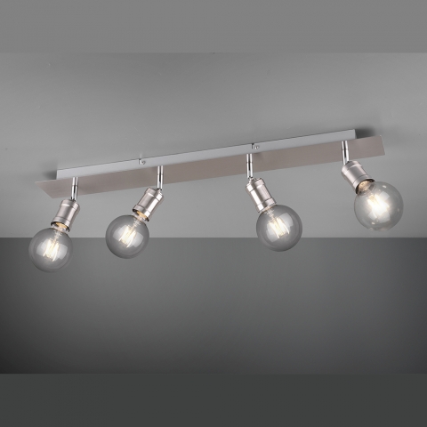 Deckenstrahler klassisch mit 4 Spots und 75 cm Länge