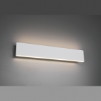 LED Wandleuchte, Dimmer, Weiß, 1800 Lumen, 47 cm x 8 cm, Blendfreiheit, strahlt nach oben und unten, Wohnungswandbeleuchtung, Innenraumbeleuchtung, Treppenbeleuchtung, Hausgangbeleuchtung, Hausflurbeleuchtung, Dielenbeleuchtung, Bettbeleuchtung, Schlafzimmer Wandlampe, Praxis Wartezimmer Wandleuchte