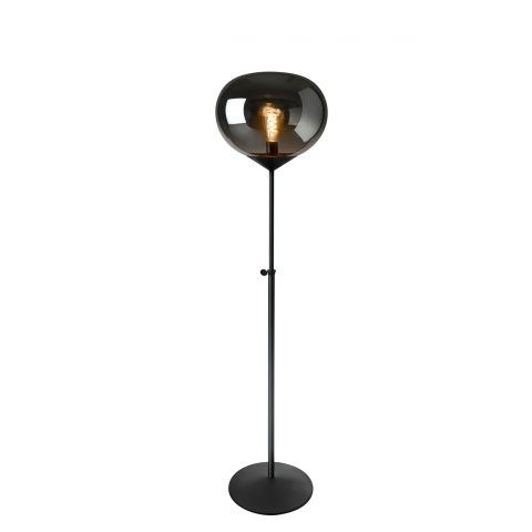 Sompex Stehleuchte mit Glasschirm rauchfarben und 164 cm Höhe