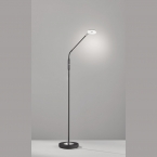 LED Stehleuchte, Schwarz, Touch-Dimmer, Farbtemperaturwechsler, 150 cm Höhe, Leseleuchte, Wohnraumbeleuchtung, Schlafzimmer Stehlampe, Innenraumleuchte, IP20, Officeleuchte, Büro Stehlampe