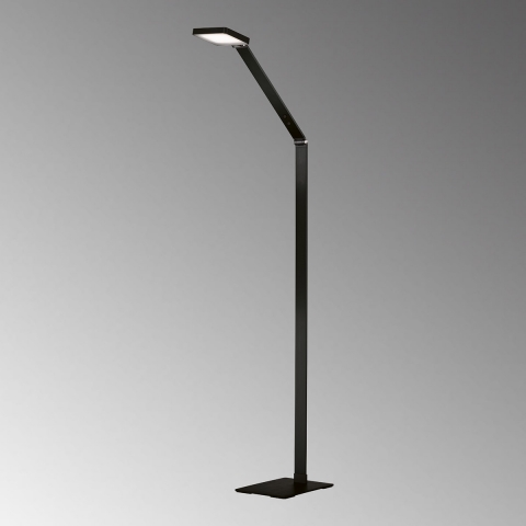 LED Stehleuchte, klappbar, Schwarz, Touch-Dimmer, Farbtemperaturwechsler, 140 cm Höhe, Leseleuchte, Hotel Stehleuchte, Wohnraumleuchte, Innenraumleuchte, IP20