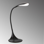 LED Tischleuchte, Schwarz, Flexarm, Gesten-Dimmer, 38 cm Höhe, Bettleuchte, Nachttischleuchte, Schlafzimmertischleuchte, Hoteltischlampe, Leseleuchte, Officeleuchte, Büroleuchte, Innenraumbeleuchtung, Wohnraumbeleuchtung, IP20