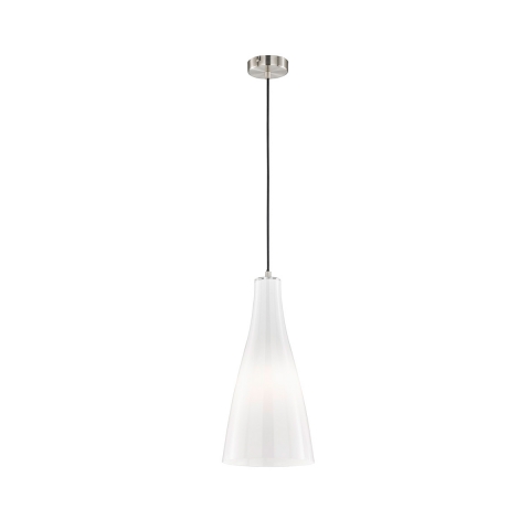 LED Pendellampe Bieno – Mit Opal Glasschirm, E27 Fassung, Höhe 100 Cm, Verstellbare Ringe