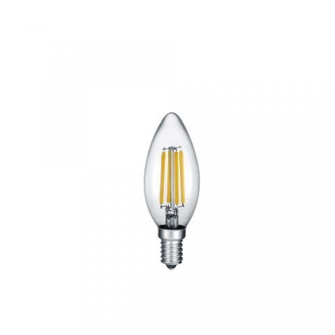 10er SET, LED-Leuchtmittel, Kerzendesign, Filament-LED-Technologie, 470 Lumen, 2700 Kelvin, stromsparend