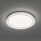 LED Deckenleuchte, Weiß, Dimmer, 2500 Lumen, 43 cm Ø, Flurbeleuchtung, Wohnzimmer Deckenlicht, Wartezimmerleuchte, Praxisleuchte, Wohnraumbeleuchtung, Innenraumbeleuchtung, IP20