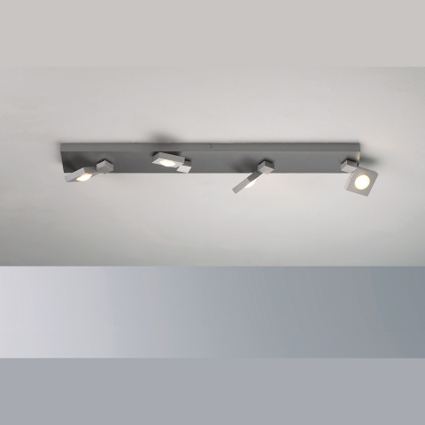 Smart Home LED-Deckenlampe von BOPP mit 4 Strahlern und 74 cm Breite