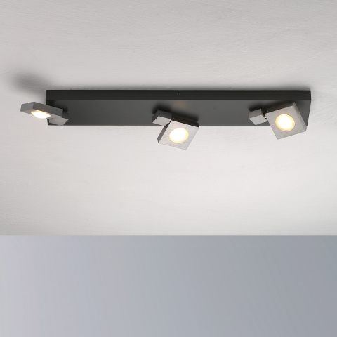 Smart Home LED-Deckenlampe von BOPP nachhaltig gefertigt mit 3 Spots und 54 cm Breite