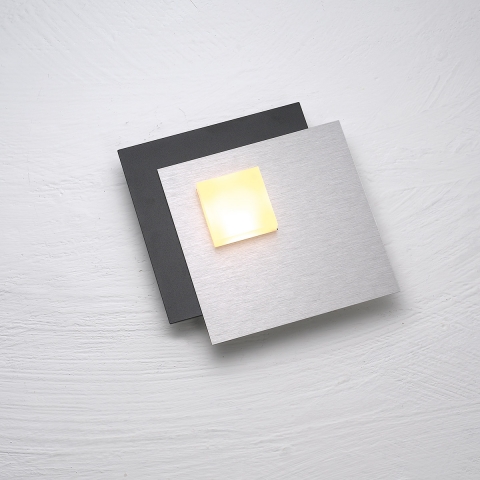 Smart Home LED-Deckenleuchte von BOPP schwarz mit 15 cm Breite