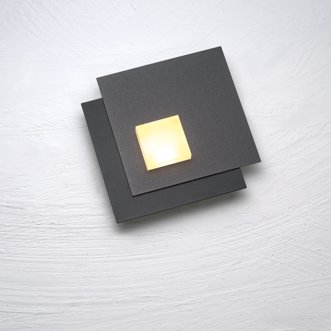 Smart-Home LED-Deckenlampe von BOPP schwarz-anthrazit mit 15 cm Breite