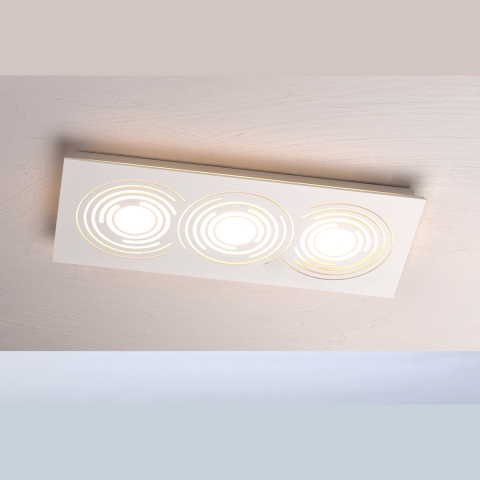 Bopp LED-Deckenleuchte nachhaltig gefertigt dimmbar in weiss und 35 cm Länge