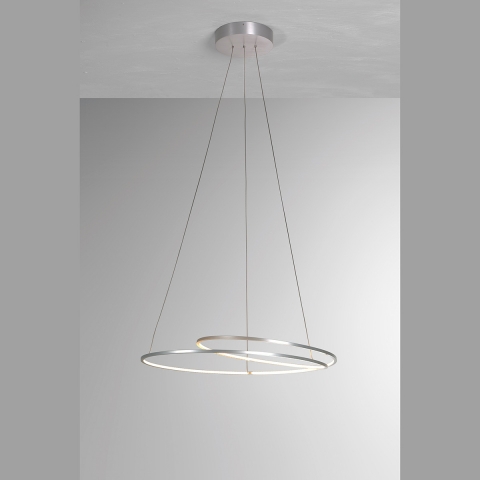 Smart Home BOPP LED-Pendellampe ringförmig und höhenverstellbar mit 45 cm Durchmesser