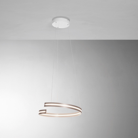 Smart Home LED-Hängeleuchte von BOPP elegant mit Spiralstrahler und 40 cm Durchmesser