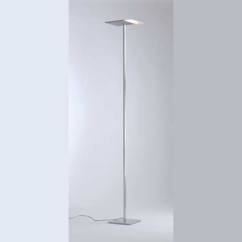 LED Stehleuchte, Tastdimmer, 180 cm Höhe, Deckenfluter, Wartezimmerleuchte, Praxis Standleuchte, Wohnraumbeleuchtung, Innenraumleuchte, Büro Stehleuchte, Officeleuchte, Homeofficebeleuchtung