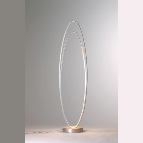 BOPP LED-Stehleuchte attraktiv mit Tastdimmer und 120 cm Höhe