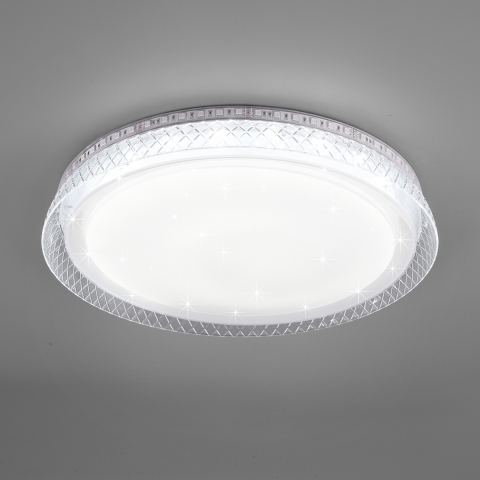 LED Deckenleuchte mit Fernbedienung und Starlight-Effekt 38 cm Durchmesser