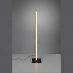 LED Stehleuchte, Naturholz, Touch-Dimmer, 115 cm Höhe, Schlafzimmer Stehlampe, Wohnzimmer Stehbeleuchtung, Restaurant Stehlampe, Wartezimmerleuchte, Praxisbeleuchtung, Cafébeleuchtung, Hotellampe, Flurlampe, Innenraumbeleuchtung, Wohnraumbeleuchtung, IP20