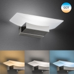 LED Wandleuchte, Farbwechsler, Tastdimmer, 560 Lumen, 20 cm x 7 cm, Flur Wandleuchte, Hotel Wandbeleuchtung, Restaurant Wandlicht, Treppenhausbeleuchtung, Dielenleuchte, Salon Wandleuchte, Innenraumleuchte, Wohnraumbeleuchtung