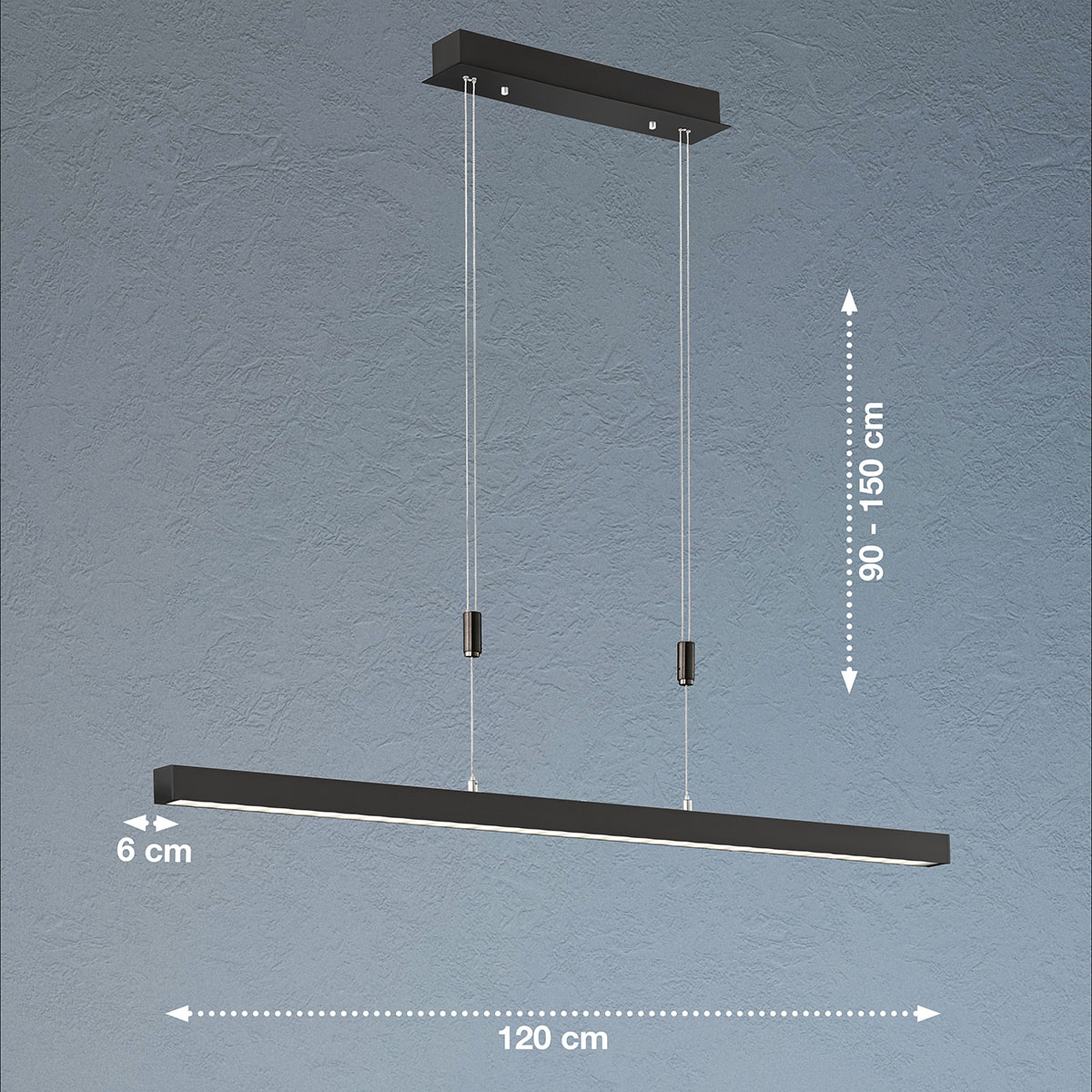 DDYY Suspension Moderne à LED Pour Table De Salle à Manger - Intensité Variable - Noir - Lampe à Suspension Ovale Réglable En Hauteur Avec