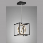 Hotelzimmerbeleuchtung LED Pendelleuchte, Würfel, Rund, Farbwechsler, Fernbedienung, 25 cm x 25 cm, Praxisbeleuchtung, Esszimmertischbeleuchtung, Küchentischbeleuchtung, Kochinselbeleuchtung, Wartezimmerbeleuchtung