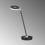 LED Tischleuchte, Farbwechsler, Tastdimmer, Schwarz, 46 cm Höhe, Schreibtischleuchte, Büro Tischlampe, Officeleuchte, Sideboardbeleuchtung, Kosmetiktischleuchte, Innenraumleuchte, Wohnraumbeleuchtung, IP20