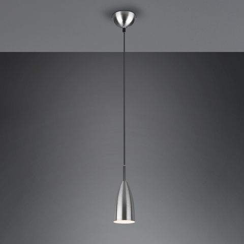 Pendelleuchte, Kegelform, Höhe anpassbar, 10 cm Durchmesser, Tresenbeleuchtung, Thekenleuchte, Cafébeleuchtung, Esszimmerlampe, Küchenleuchte, Flurlampe, Hotel Pendelleuchte, Innenraumbeleuchtung, Wohnraumbeleuchtung, IP20