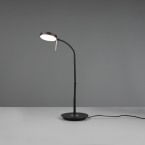 Schreibtischbeleuchtung LED Tischleuchte, Flexhals, Memoryfunktion, Farbwechsler, Dimmer, Schwarz, 57 cm Höhe
