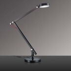 LED Tischleuchte, Schwarz, Office, Klemmfunktion, Höhenverstellbar, 90 cm Höhe, Architekturbeleuchtung, Büro Tischbeleuchtung, Arbeitsplatzbeleuchtung, Konferenztischlampe 