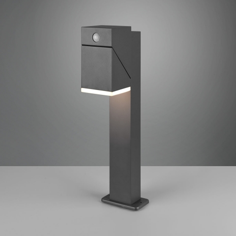 Wegbeleuchtung LED Außen Stehleuchte, Schwenkbar, Bewegungssensor, Orientierungslicht, IP54, 50 cm Höhe, Eingangsbeleuchtung, Verandabeleuchtung, Gartenwegbeleuchtung