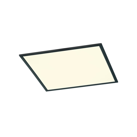 Flurbeleuchtung Quadratische LED Deckenleuchte, Panel, Ultra thin, Schwarz, Weiss, 62 cm x 62 cm