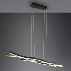 LED Pendelleuchte, Farbwechsler, Dimmer, Höhe anpassbar, 107 cm x 15 cm, Bürobeleuchtung, Praxislampe, Thekenleuchte, Tresenlampe, Wartezimmerleuchte, Caféleuchte, Restaurantlampe, Innenraumbeleuchtung, Wohnraumbeleuchtung, IP20
